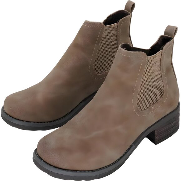 Eastland Jasmine Chelsea Ankle Boots for Women Brown Slip-On Block Heel US 7 - Picture 2 of 6